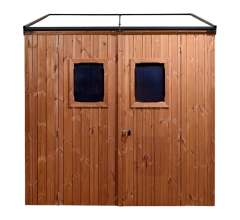 Abri photovoltaïque Lumibois, THT bardage 19mm, 1,90 x 2,36 m, 4,48 m²