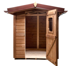Abri Théo, THT Panneaux 19mm, 1.60 x 1.60m, 2.56m²