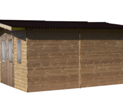 Abri Thermabri, THT Madriers 28mm, 4.00 x 5.00m, 20.00m²