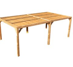 Pergola Thermauvent avec ventelles, THT, 3.40 x 6.20m, 21.10m²