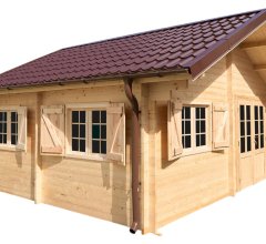 Abri Nathan, Epicéa massif 42mm, 5.4 x 6,8m, 36m² - NAR50F60.02