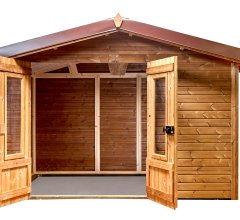 Abri Théo, THT Panneaux 19mm, 3.16 x 2.40m, 7.58m²