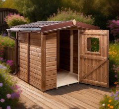 Abri Théo, THT Panneaux 19mm, 1.60 x 1.60m, 2.56m²