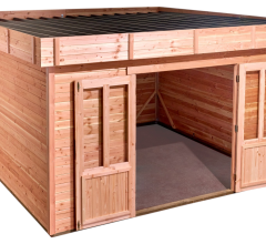 Abri David, Douglas Madriers 28mm, 3.76 x 3.76m, 14.14m²