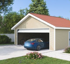 Garage Ontario, Epicéa traité équivalent classe III, 6.30 x 6.30m, 36.60m² - ON6363