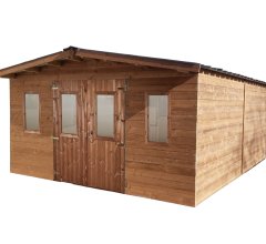 Abri Thermabri, Epicéa massif 28mm THT, 4.30 x 5.50m, 20m² - THA4050.02T