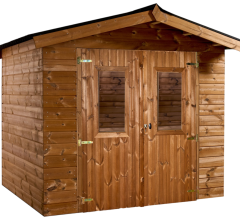 Abri Thiers, THT Madriers 19mm, 2.80 x 2.70m, 7.50m²