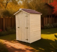 Abri Eden, Epicéa panneaux 16mm, 1.40 x 1.45 m, 2.00m²