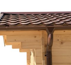 Abri Noé, épicéa massif 42mm, 4.3 x 5.8m, 25m² - NOS40F50.02