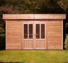 Abri David, Douglas Madriers 28mm, 3.76 x 3.76m, 14.14m²
