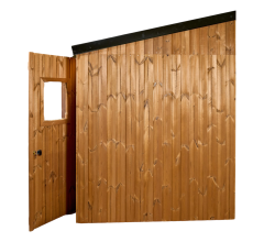 Abri photovoltaïque Lumibois, THT bardage 19mm, 1,90 x 2,36 m, 4,48 m²