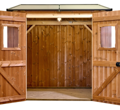 Abri photovoltaïque Lumibois, THT bardage 19mm, 1,90 x 2,36 m, 4,48 m²