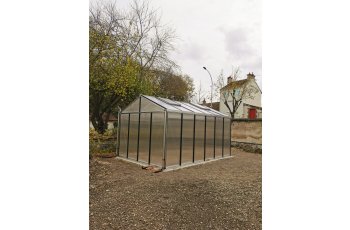 Serre Supra, aluminium, structure avec différentes couleurs, 3.15 x 4.57 m, 14.40m²