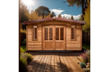Abri Thania, THT Madriers 28mm, 4.00 x 5.00m, 20.00m²