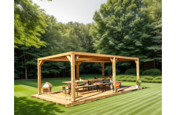 Pergola Thermauvent avec ventelles, THT, 3.40 x 6.20m, 21.10m²