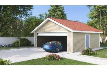 Garage Ontario, Epicéa traité équivalent classe III, 6.30 x 6.30m, 36.60m² - ON6363