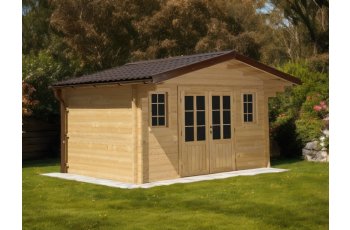 Abri Noé, épicéa massif 42mm, 4.3 x 3.8m, 16m² - NOS40F30.02