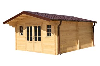 Abri Noé, épicéa massif 42mm, 4.3 x 5.8m, 25m² - NOS40F50.02