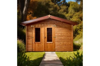 Abri Théo, THT Panneaux 19mm, 3.16 x 2.40m, 7.58m²