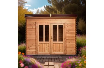 Abri Dimitri, Douglas Madriers 20mm, 3.00 x 1.65m, 4.95m²