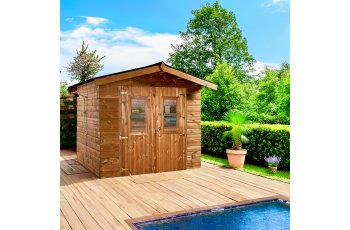 Abri Thiers, THT Madriers 19mm, 2.80 x 2.70m, 7.50m²