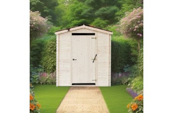 Toilette sèche, Epicéa en Madriers 20 mm, 2.10 x 2.21m, 4.64m², sans plancher